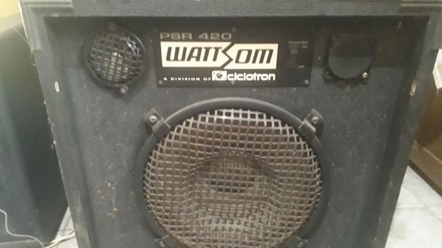 Cabeçote wattsom pra 420 mais caixa com falante - Foto 2