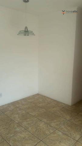 Apartamento com 2 dormitórios para alugar, 56 m² por R$ 1.200/mês - Utinga - Santo André/S - Foto 4