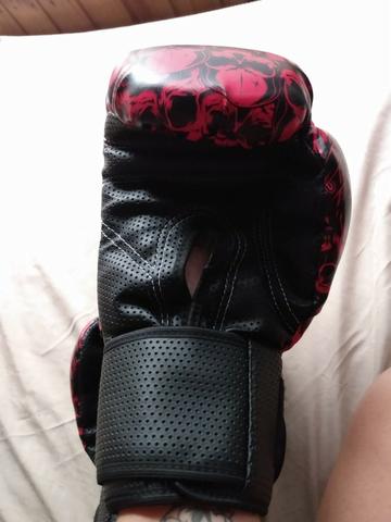 Kit Boxe Muay Thai Fheras Luva + Bandagem + Protetor Bucal + Bolsa Tops - Foto 4