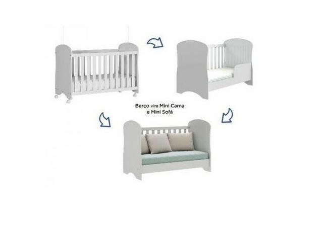 Frete Grátis* Berço que Vira Mini Cama - Smin *NOVO - Foto 2