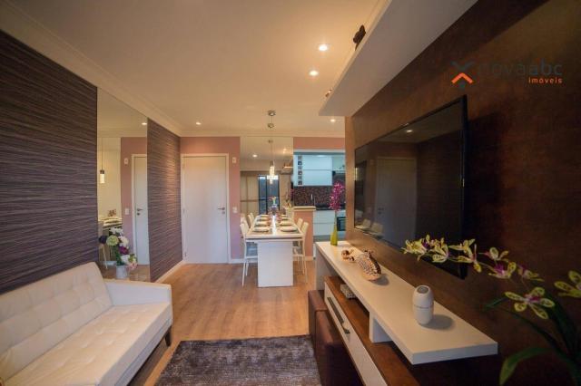 Apartamento com 2 dormitórios e varanda gourmet para alugar, 70 m² em condomínio completo - Foto 4