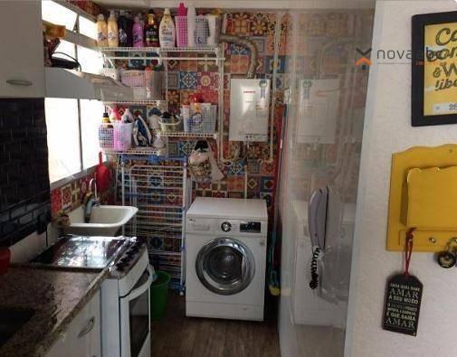 Apartamento com 2 dormitórios para alugar, 40 m² por R$ 850/mês - Vila Lutécia - Santo And - Foto 3