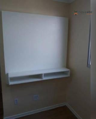 Apartamento com 2 dormitórios para alugar, 50 m² por R$ 1.000/mês - Utinga - Santo André/S - Foto 8