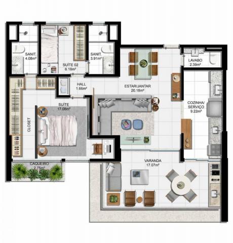 Apartamento à venda com 2 dormitórios em Jaguaribe, Salvador cod:1125 - Foto 19
