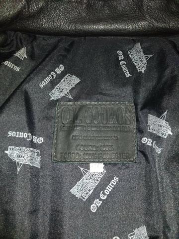 Conjunto calça e jaqueta 100% couro - Foto 3