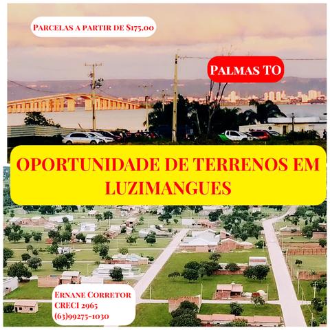 Mega feirão de lotes em luzimangues parcela a partir $175,00
