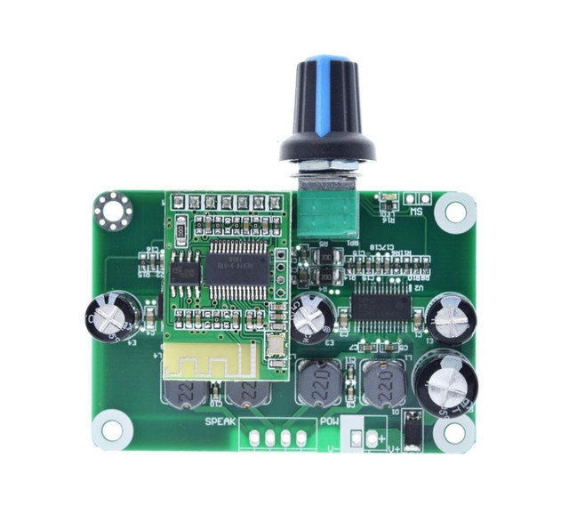 Mini amplificador (placa) Bluetooth 4.2 digital 60w 2x30w USB key 12v à 24v DC