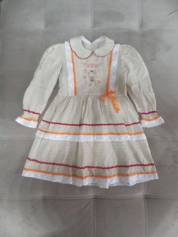 Vestido Manga longa Festa Junina| veste 6|7|8|9 anos