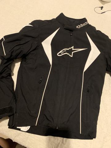 Jaqueta Alpinestars T-GP Plus R Air Preto Branco - Foto 2