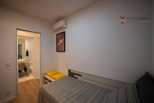 Apartamento com 2 dormitórios e varanda gourmet para alugar, 70 m² em condomínio completo - Foto 9