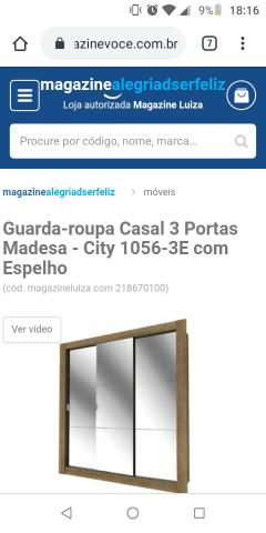 Guarda-roupa Casal 3 Portas