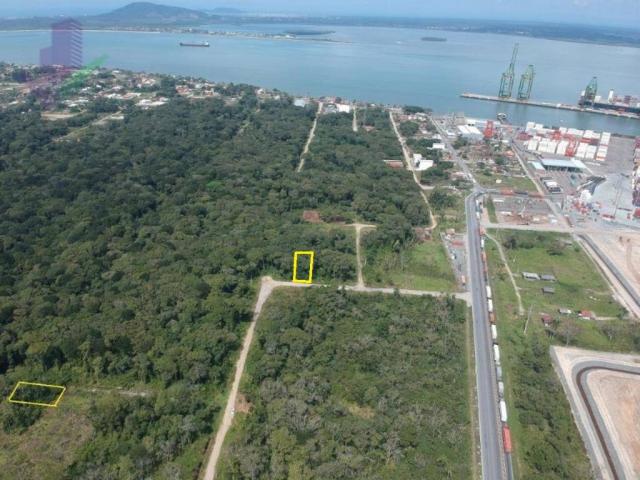 Bom terreno de 12.80 x 24 total 307,20 m2 em itapoá na área retro portuária, aproximadamen