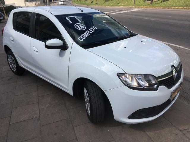 Sandero 1.6 Expression top Mídia Nave Air Bag e abs sensor de estacionamento único dono - Foto 3