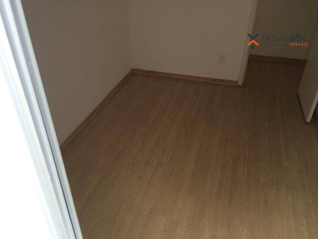 Apartamento com 2 dormitórios para alugar, 47 m² por R$ 1.300/mês - Vila Homero Thon - San - Foto 7