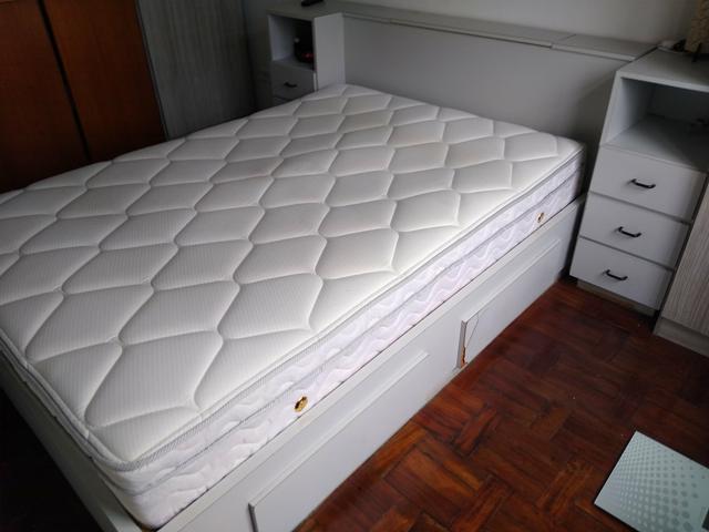 Jogo de quarto casal com colchão - Foto 3