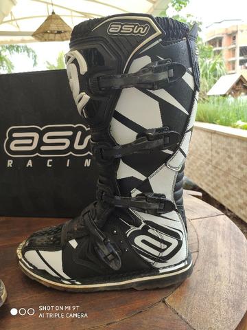 Bota Asw Core - Preta e Branca - Foto 3