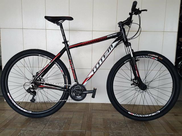Bicicleta aro 29 freio a disco alumínio nova totem