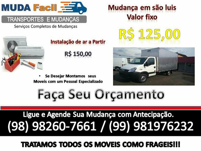 Mudança e Frete! caminhão Baú dentro de São Luiz. R$125,00