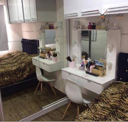 Apartamento com 2 dormitórios para alugar, 40 m² por R$ 850/mês - Vila Lutécia - Santo And - Foto 10