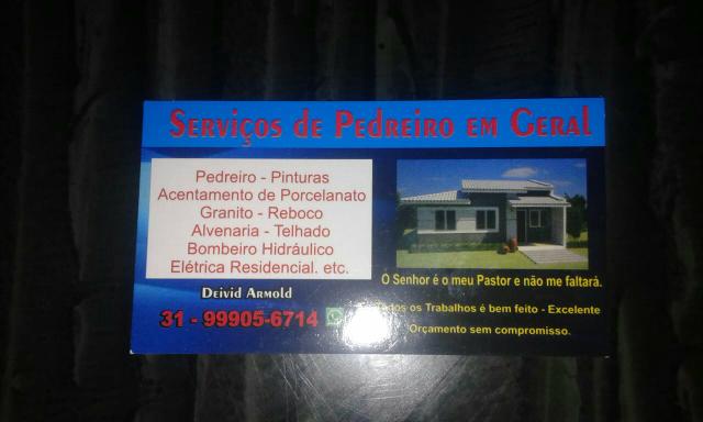 Pedreiro de Acabamento em Geral