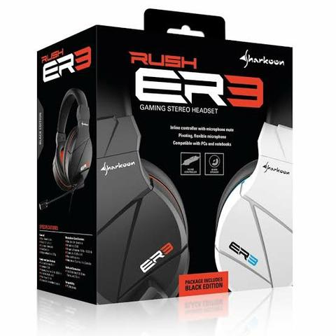 Headset Gamer Sharkoon Rush ER3 Preto - Foto 2