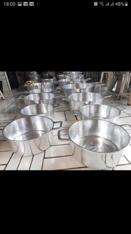 Panelas de alumínio batido grosso - Foto 4