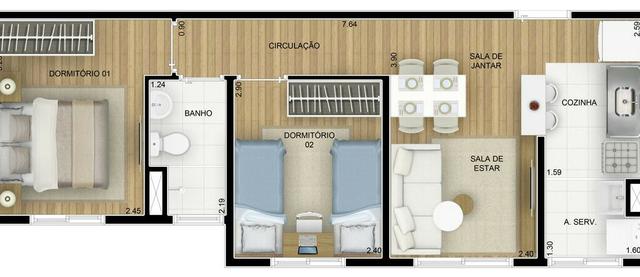 Apartamento 2 quartos pronto - Foto 20