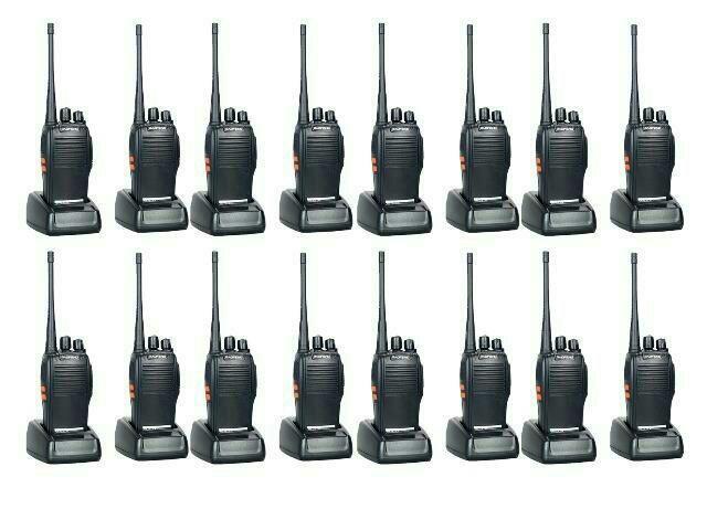 KIT Baofeng 16 Unidade Rádio Comunicador WalkTalk bf-777s