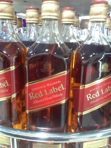Bebidas,Red label e Absolut