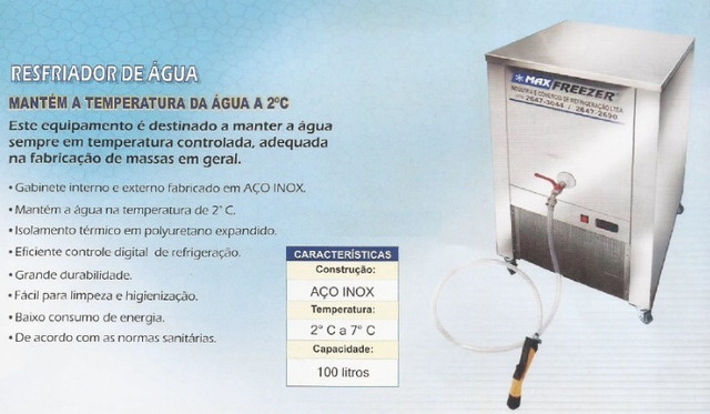 Resfriador de água p/fabricação de massas 100 lt. Maxfreezer. - Foto 6