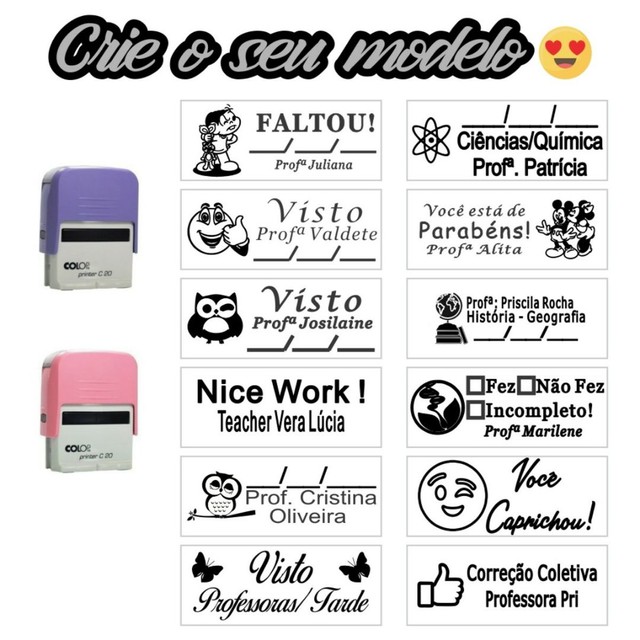 Carimbos personalizados