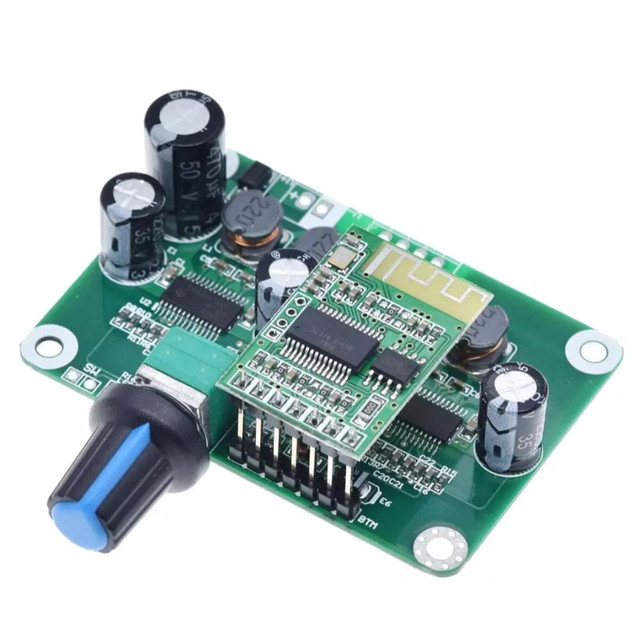 Mini amplificador (placa) Bluetooth 4.2 digital 60w 2x30w USB key 12v à 24v DC - Foto 4