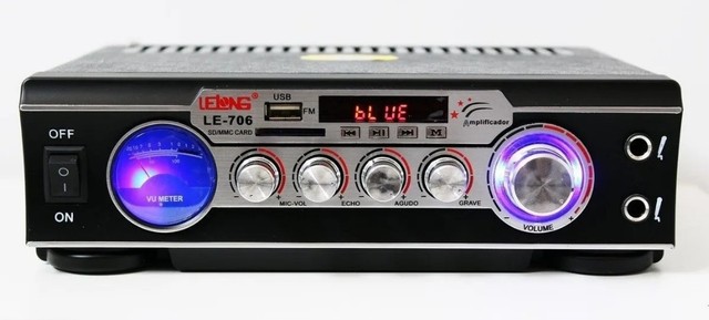 Oferta! Amplificador Stereo Bluetooth Le-706 