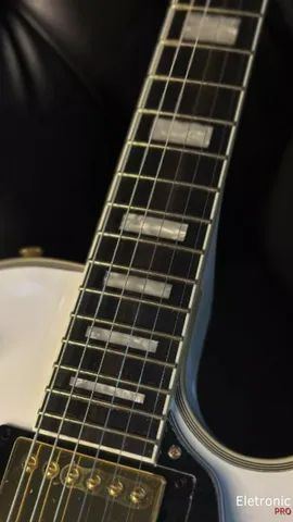 Guitarra Elétrica Epiphone Inspired By Gibson Les Paul Custom De Mogno Alpine White - Foto 3
