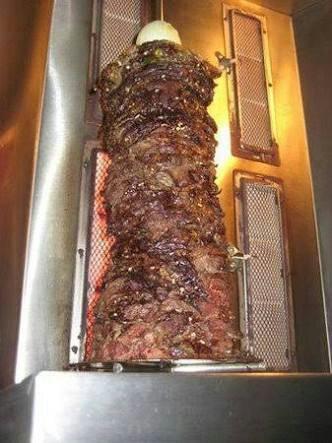 Churraqueira kebab a gás giratório