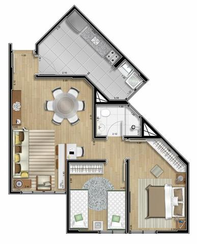 Pronto p/ Morar, 2 Dorms, 55m², Documentaçao Grátis, Últimas Unidades! - Foto 9