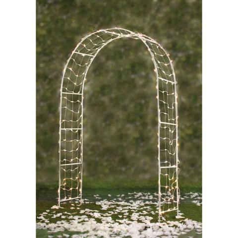Arco Branco para Casamento com Luzes e 2.44 m de altura - Foto 3
