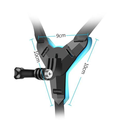 Suporte para capacete GoPro SHOOT Motocicleta Capacete Queixo Frente - Foto 4