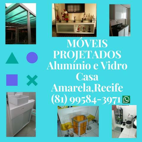 Móveis Projetados Alumínio e Vidro *