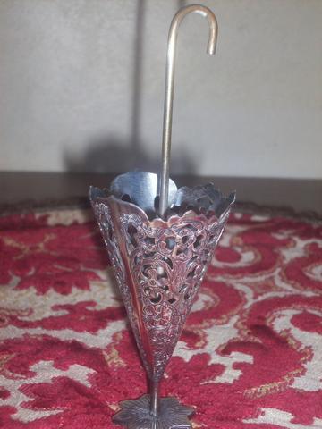 Paliteiro De Prata Antigo - Foto 2