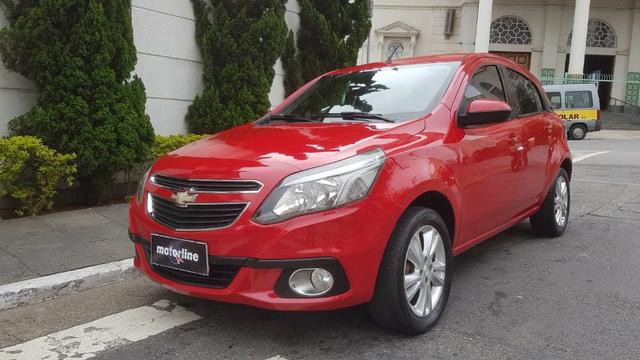 Chevrolet - Agile LTZ 1.4 Flex 2014 Vermelho Completo Super Novo Doc OK - Foto 3