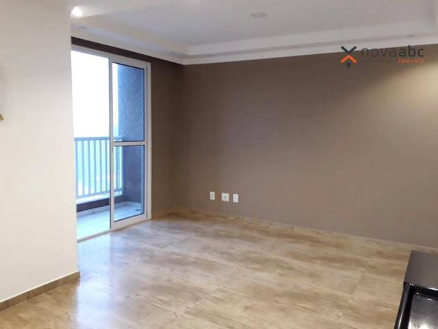 Apartamento com 2 dormitórios para alugar, 46 m² por R$ 900/mês - Vila João Ramalho - Sant - Foto 4