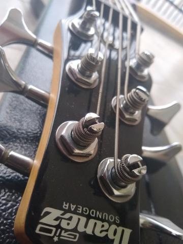 Contra baixo ibanez Gio soundgear 6 cordas ativo com case - Foto 6