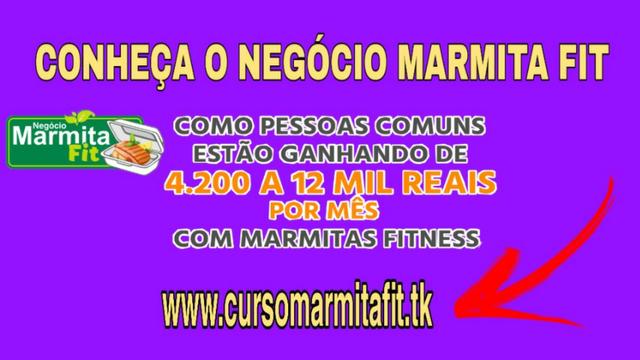 Negócio marmita Fitness - Lucro Garantido