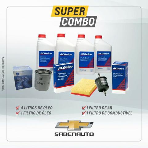 KIT: Filtro de oleo, Filtro de combustivel, Elemento do Filtro, Lub ACD Semi Sintético