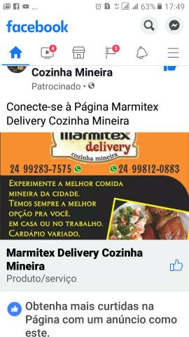 Marmitex Delivery Cozinha Mineira