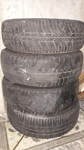 Rodas 13 snowflacke com pneus - Foto 5