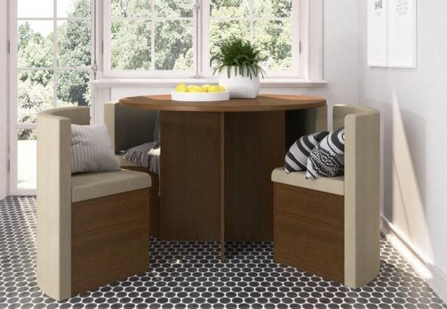 Receba amanhã!! Loja em promoção! Wpp na descrição! Mesa 4 Cadeiras Nirá ME01 - Foto 3