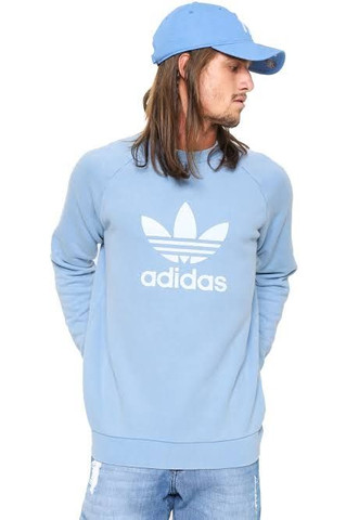 moletom adidas masculino azul