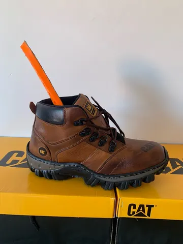 Bota Caterpillar Biqueira Reforçada Com pvc Lançamento em Promoção